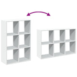 Room Divider Bookcase White 69.5x29x103.5 cm Engineered Wood 858012