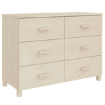 Sideboard HAMAR Honey Brown 113x40x80 cm Solid Wood Pine 340448