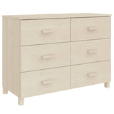 Sideboard HAMAR Honey Brown 113x40x80 cm Solid Wood Pine 340448