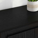 Highboard with Drawer 3 pcs Black Oak Engineered Wood 3402676