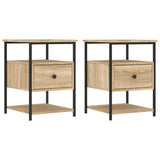 Bedside Cabinets 2 pcs Sonoma Oak 40x42x56 cm Engineered Wood 826026