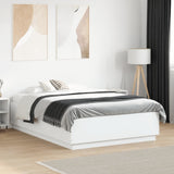 Bed Frame without Mattress White 135x190 cm Double 3209737
