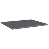 Bookshelf Boards 8 pcs High Gloss Grey 60x50x1.5 cm Engineered Wood 805281