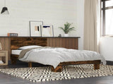 Bed Frame with Headboard Smoked Oak 80 x 200 cm Engineered Wood 8009090