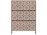 Privacy Screen Grey 100 x 50 x 180 cm Weathering Steel 868576