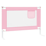Toddler Safety Bed Rail Pink 90x25 cm Fabric 10198