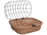 Bike Front Basket with Cover 50x45x35 cm Natural Willow 170902