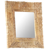 Mirror 50x50 cm Solid Mango Wood 321635