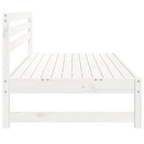 Garden Middle Sofas 2 pcs White 120x80 cm Solid Wood Pine 825717