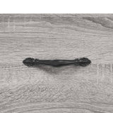 Highboard Grey Sonoma 69,5x34x180 cm Engineered Wood 3199783