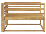 Outdoor Middle Sofa Solid Acacia Wood White 3438993