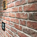 3D Wall Panels with Red Brick Design 10 pcs EPS 147195