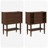 Console Table BILBAO Dark Caramel 80 x 40 x 95 cm 42041336