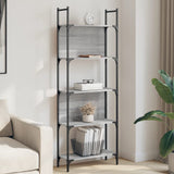 Bookshelf 5-Tier Grey Sonoma 60.5x24x166.5 cm Engineered Wood 838866