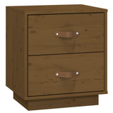Bedside Cabinets 2 pcs Honey Brown 40x34x45 cm Solid Wood Pine 818332