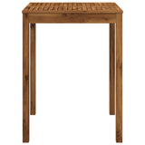 Garden Bar Table Natural 80 x 80.5 x 105 cm Solid Acacia Wood 901257