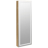 Mirror Jewellery Cabinet with LED Lights Wall Mounted 353252
