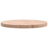 Table Top 60x4 cm Round Solid Wood Beech 355923
