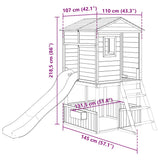 Outdoor Playset Solid Wood Fir 3376141