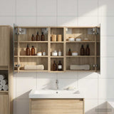 Bathroom Cabinet Set 3 pcs 100 x 10.5 x 60.5 cm Engineered wood 3403698