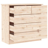 Chest of Drawers ALTA 77x35x73 cm Solid Wood Pine 353921