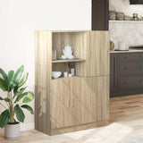 2 Piece Kitchen Cabinet Set Sonoma Oak Engineered Wood 3324144