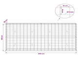 Gabion with 5 mm Wire and 10x10 cm Mesh 200x30x100 cm 3465118