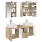 Bathroom Cabinet Set 5 pcs Sonoma Oak Engineered Wood 3406393