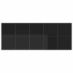Garden Dining Set 11 pcs Black Steel 3335861