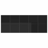 Garden Dining Set 11 pcs Black Steel 3335861