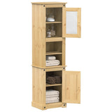 Bathroom Cabinet Corona 50x40x185 cm Solid Wood Pine 4002792