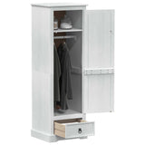 Wardrobes with Drawer White 55 x 50 x 170 cm Solid Pine Wood 42024934