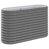 Garden Raised Bed Galvanised Steel 114x40x68 cm Anthracite 318891