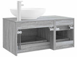 Bathroom Furniture Set 2 pcs Grey Sonoma Engineered Wood 3403997