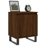 ZNTS Bedside Cabinets 2 pcs Brown Oak 40x30x50 cm Engineered Wood 826859