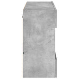 TV Wall Cabinet with LED Lights Concrete Grey 78.5x30x60.5 cm 837102