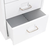Mobile File Cabinet White 28x41x69 cm Metal 335916
