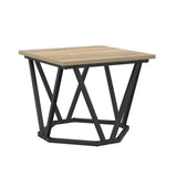 Coffee Table 3 pcs Sonoma Oak Engineered Wood and Steel 868280