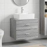 Bathroom Furniture Set Grey Sonoma Engineered Wood 3404387