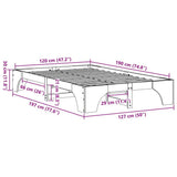 Bed Frame Solid Pine Wood 120 x 190 cm Solid pine wood 872956