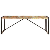 Dining Table 220x100x75 cm Solid Reclaimed Wood 247409