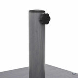 Parasol Base Dark Grey Wood Look 45 x 45 x 31.5 cm 42009948