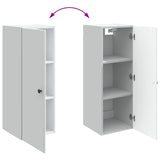 Wall-Mounted Cabinet White 33 x 34.5 x 90 cm Engineered Wood 899095
