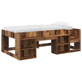 Kids'Bed Frame with Storage Old Wood 75 x 190 cm 3422641