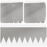 Lawn Edging 20 pcs 103 x 25 cm Steel Silver 8008401