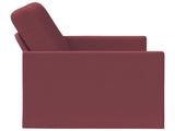 2 Seater Sofa Wine Red 130 x 81 x 82 cm Fabric 42041043