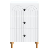 Bedside Cabinet White 43x 41 x 66.5 cm Engineered Wood 894095