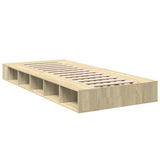 Bed Frame without Mattress Sonoma Oak 75x190 cm Small Single 3280533