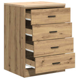 Garage Storage Cabinet Artisan Oak 60x51x85 cm Solid Wood Pine 860606