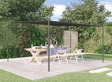Gazebo Anthracite 3x3 m 180 g/m Fabric and Steel 362462